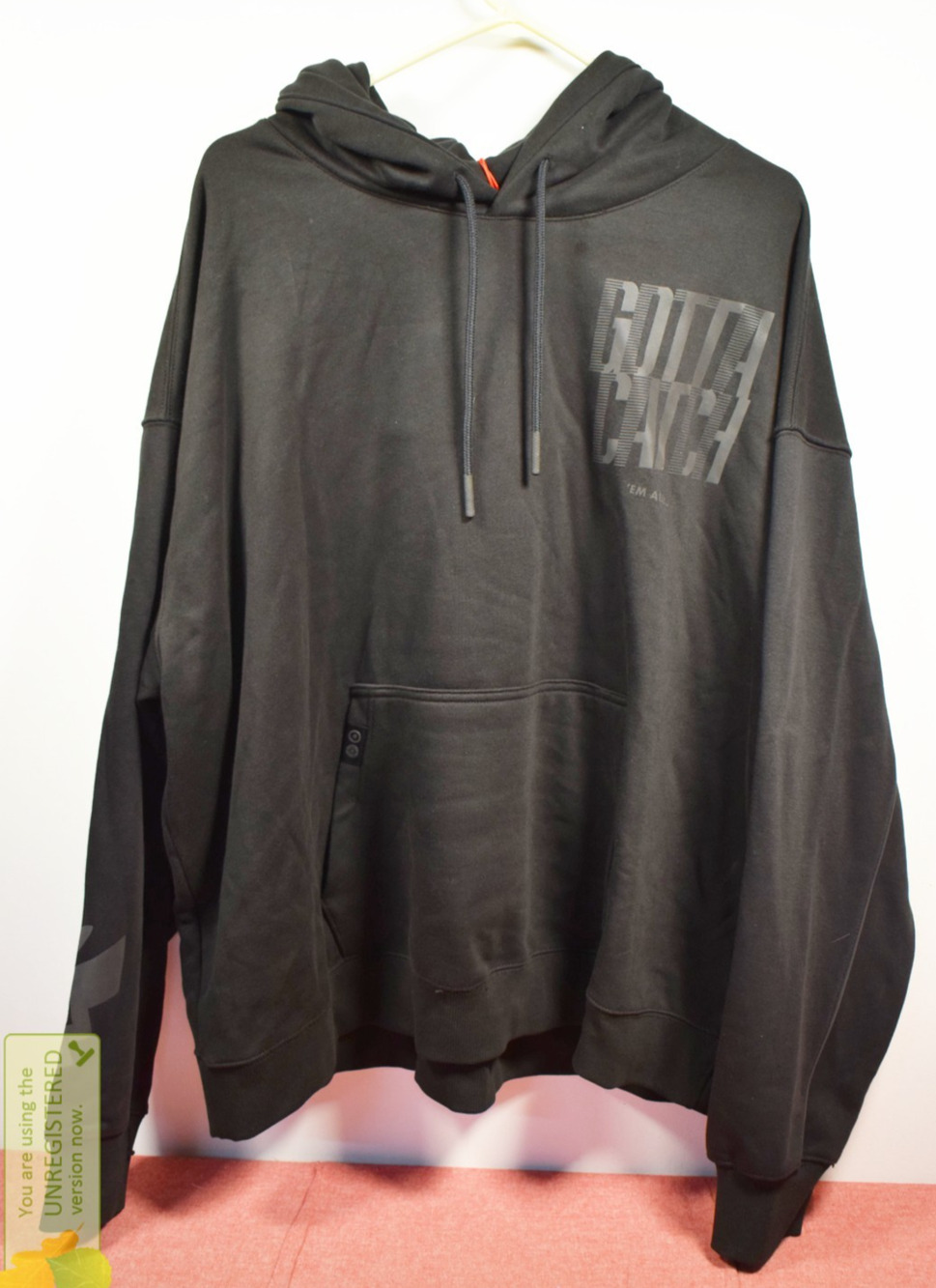 Pokémon Adult Hooded Sweatshirt Black Gotta Catch 'Em All XL